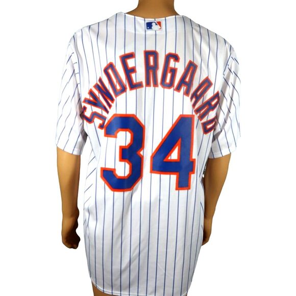 New York Met's Baseball White Jersey XL Noah Syndergaard #34 MLB  NWT Majestic - Picture 1 of 5